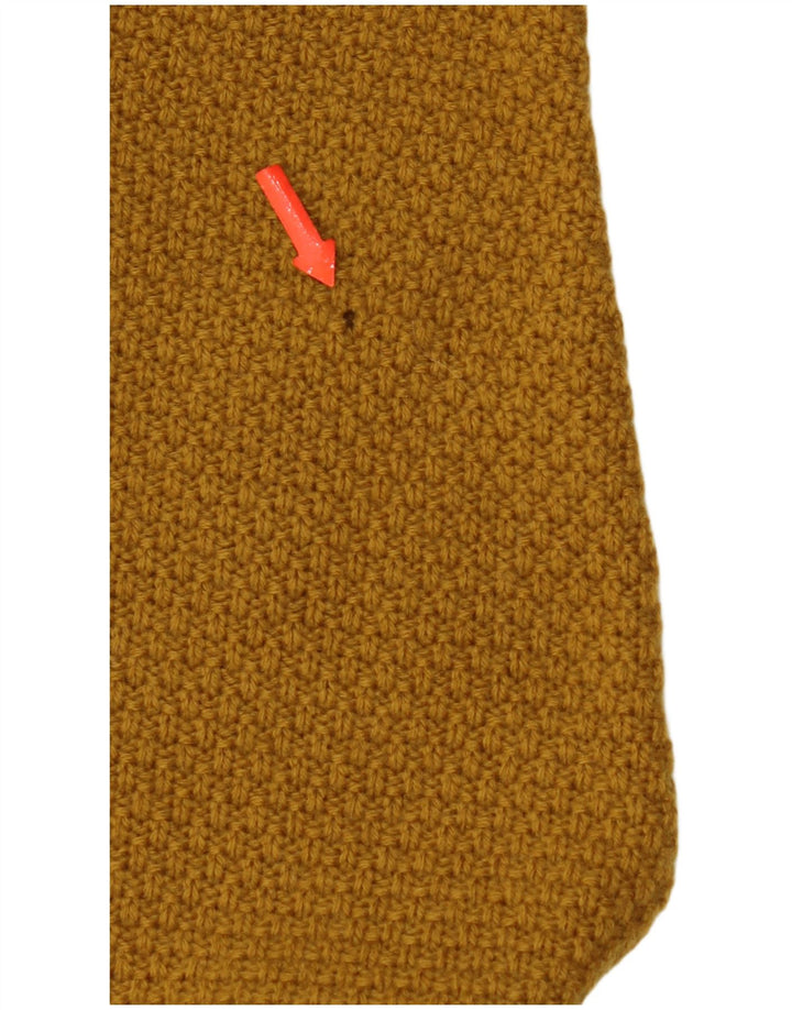Vintage Mens Cardigan Sweater IT 50 Medium Yellow Geometric Wool