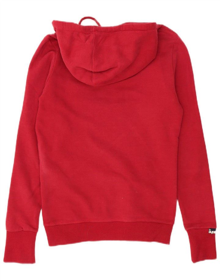Superdry Mens Graphic Hoodie Jumper Small Red Cotton