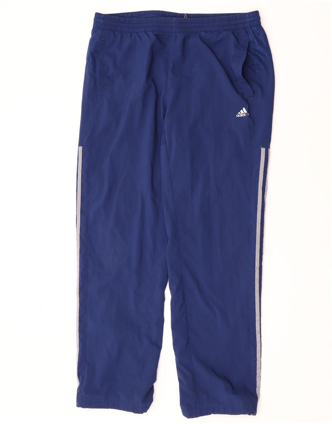 Adidas Mens Climacool Tracksuit Trousers Large Navy Blue Polyester