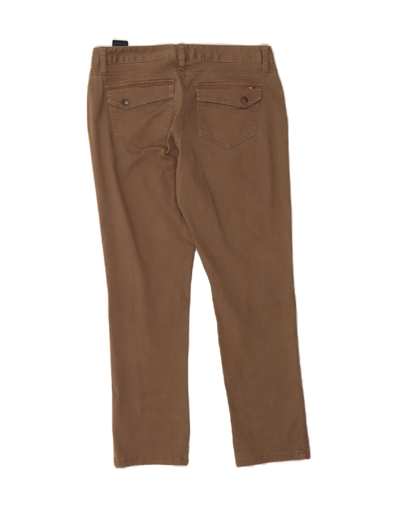 TOMMY HILFIGER Womens Slim Casual Trousers US 6 Medium W30 L26 Brown Vintage Tommy Hilfiger and Second-Hand Tommy Hilfiger from Messina Hembry 