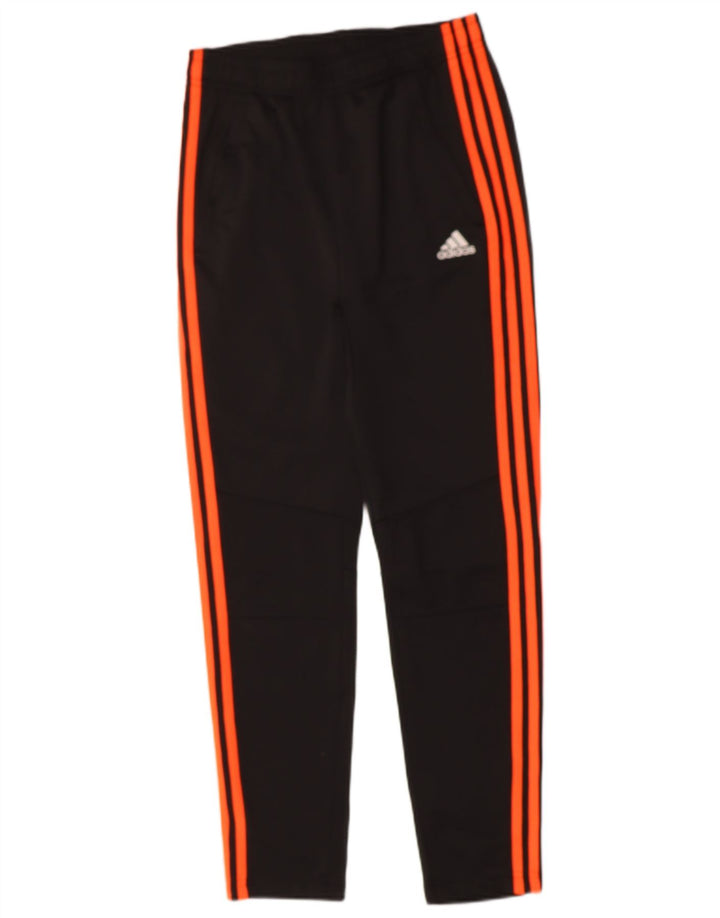 ADIDAS Girls Tracksuit Trousers 13-14 Years  Black Polyester
