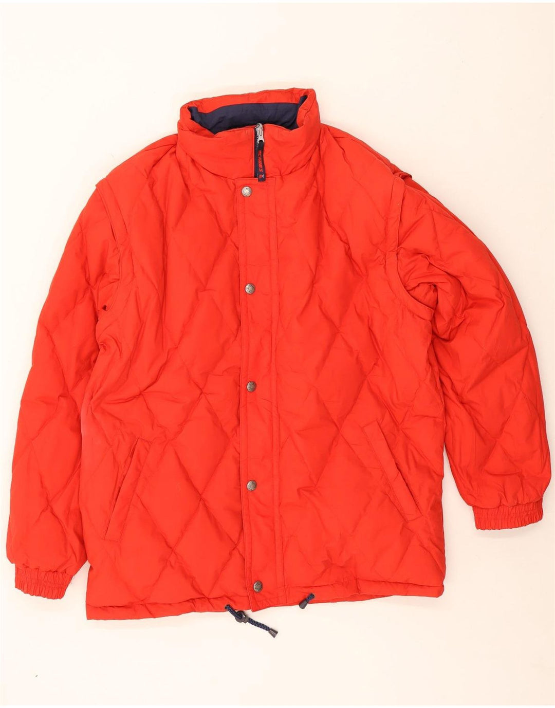 MC Kee's Mens Loose Fit Hooded Ski Jacket UK 38 Medium Red Colourblock