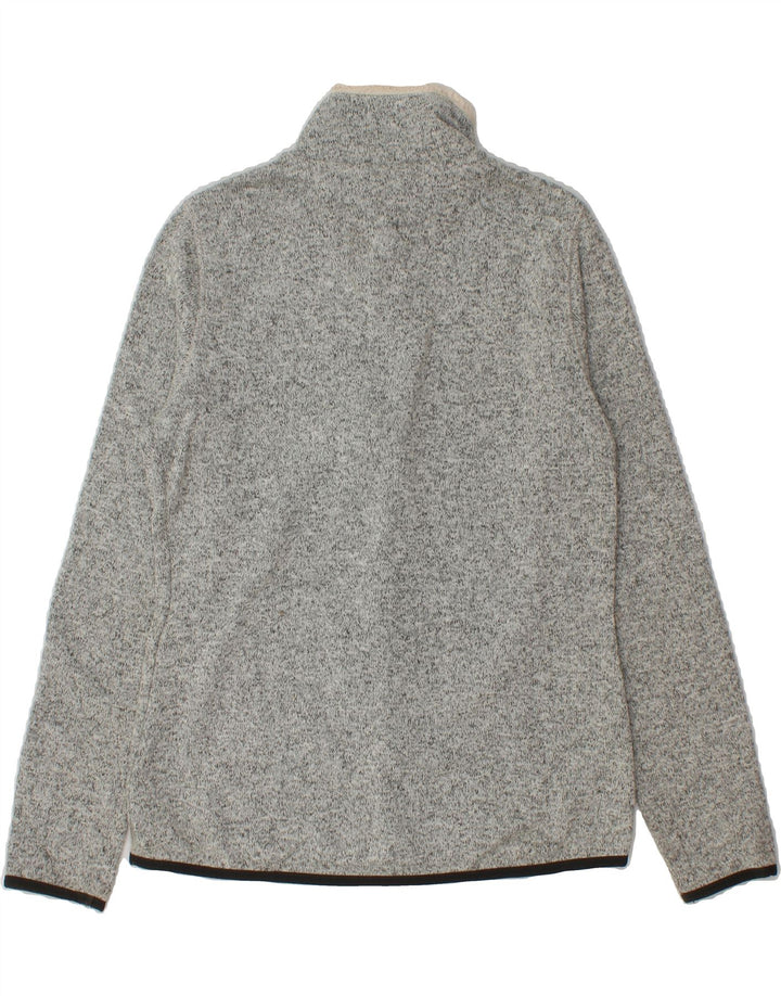 EDDIE BAUER Womens Tracksuit Top Jacket UK 12 Medium Grey Fair Isle Vintage Eddie Bauer and Second-Hand Eddie Bauer from Messina Hembry 
