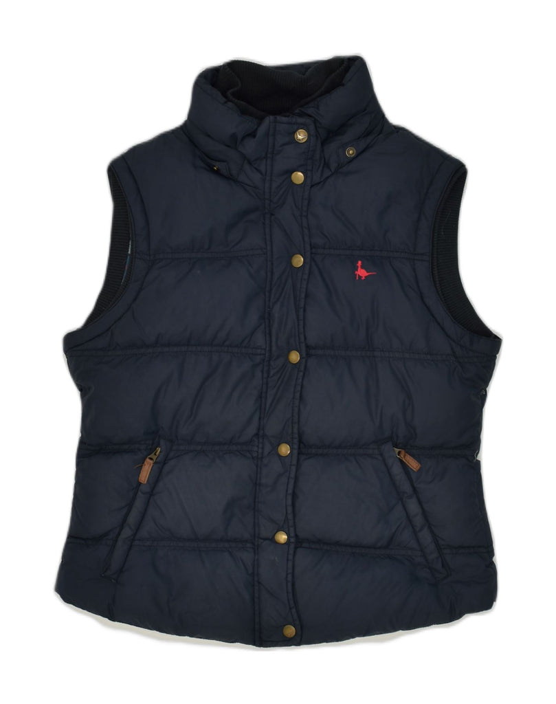 JACK WILLS Womens Padded Gilet UK 12 Medium Navy Blue | Vintage Jack Wills | Thrift | Second-Hand Jack Wills | Used Clothing | Messina Hembry 