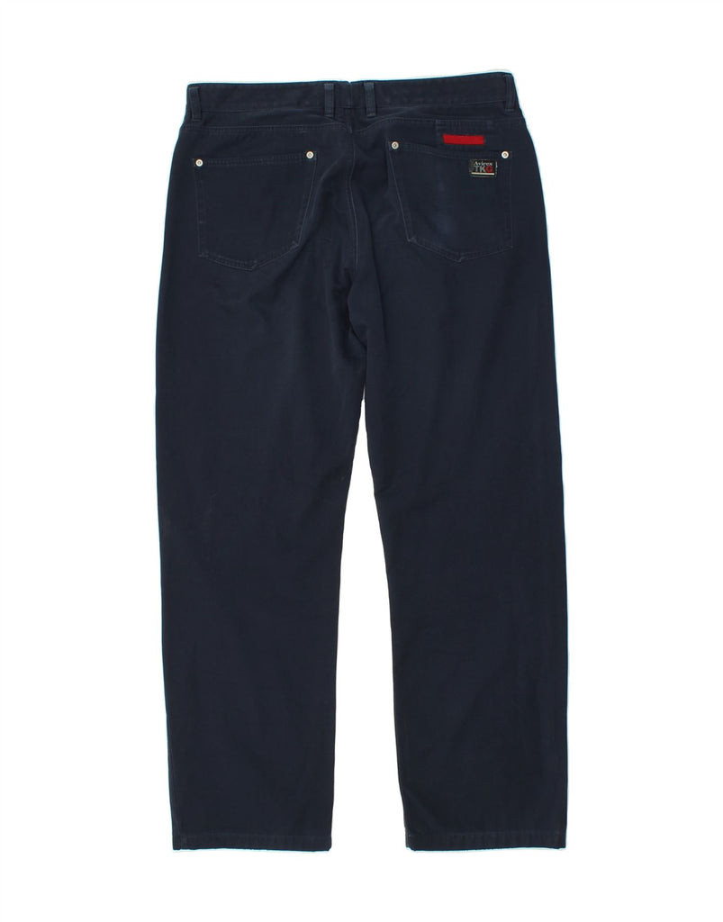 AVIREX Mens Straight Casual Trousers W38 L29 Navy Blue Cotton Vintage Avirex and Second-Hand Avirex from Messina Hembry 