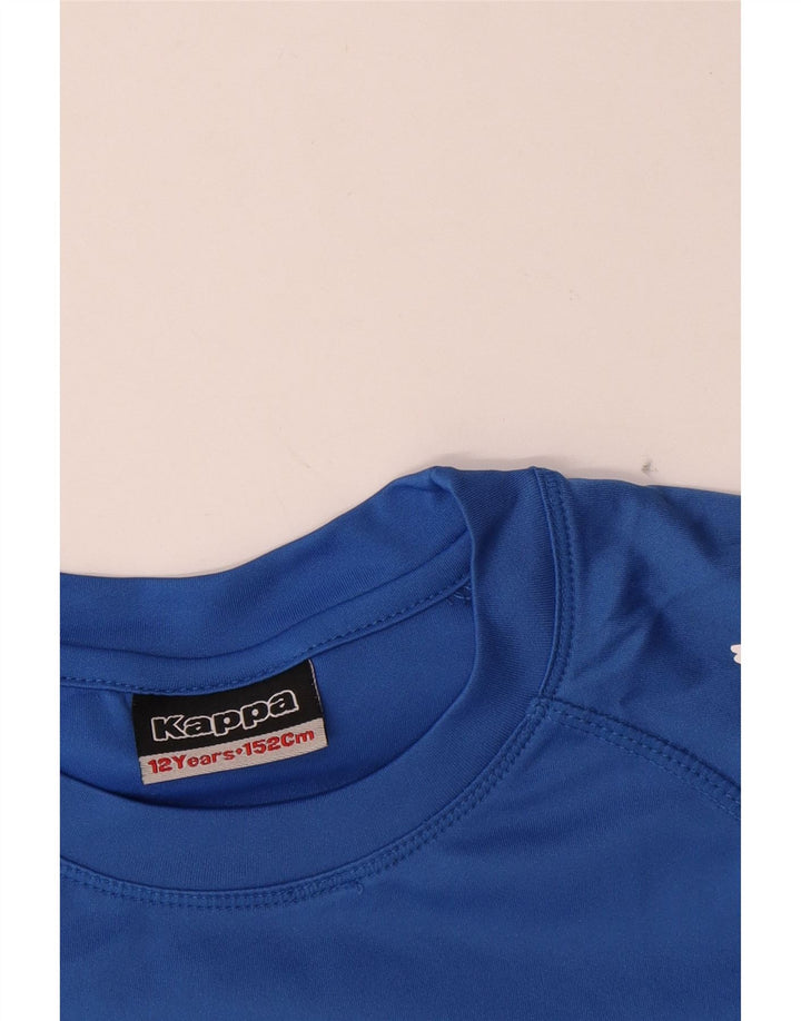 Kappa Boys Graphic T-Shirt Top 11-12 Years Blue Polyester