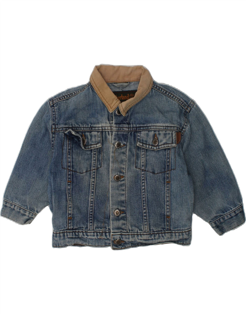 TIMBERLAND Baby Boys Weathergear Denim Jacket 12-18 Months Blue Cotton | Vintage Timberland | Thrift | Second-Hand Timberland | Used Clothing | Messina Hembry 