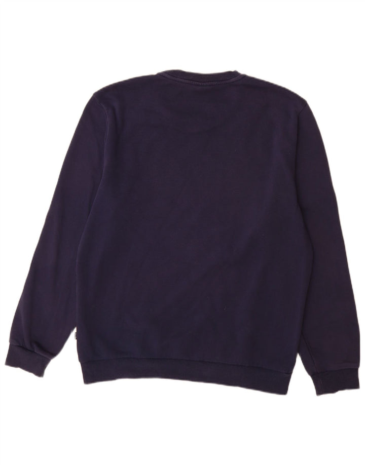 Puma Mens Graphic Sweatshirt Jumper Medium Navy Blue Cotton