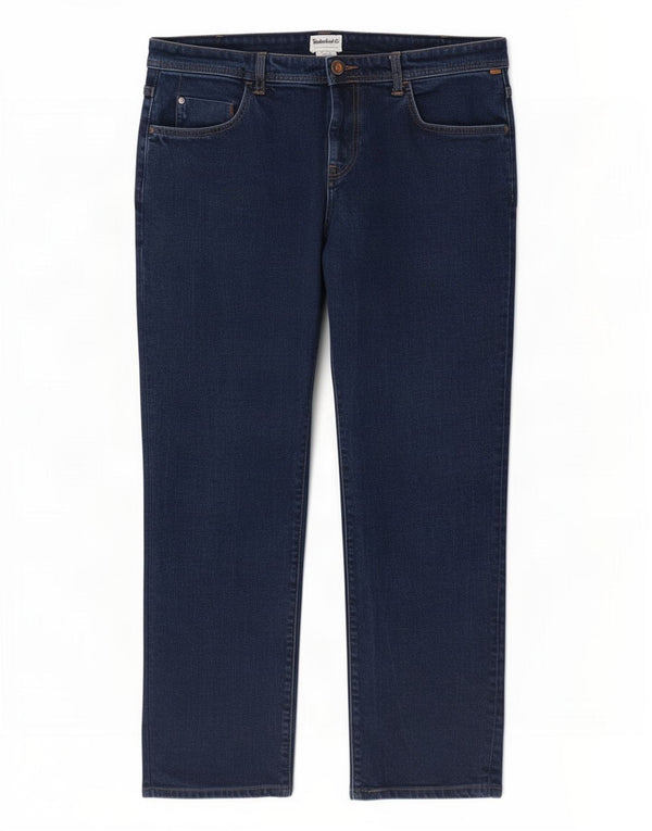 Timberland Mens Straight Jeans W36 L29 Navy Blue Cotton