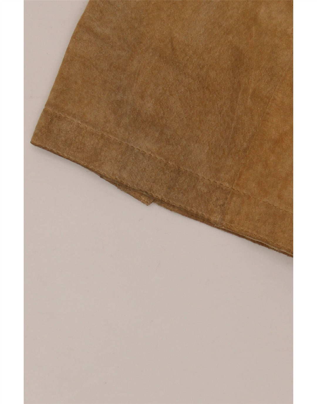 VINTAGE Mens 3 Button Suede Blazer Jacket UK 44 2XL Beige Leather