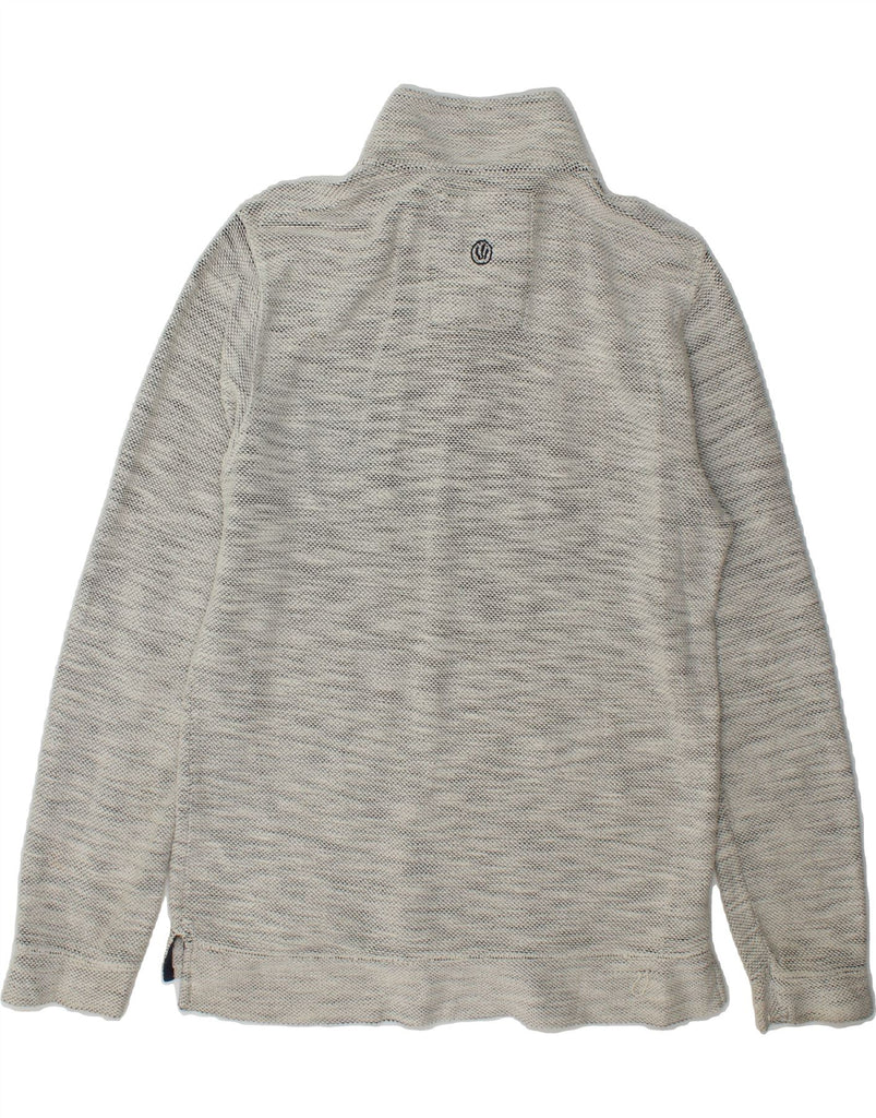 FAT FACE Mens Zip Neck Sweatshirt Jumper Medium Grey Cotton Vintage Fat Face and Second-Hand Fat Face from Messina Hembry 