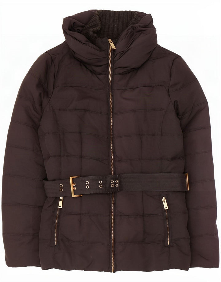 Zara Womens Padded Jacket UK 18 XL Black Polyester