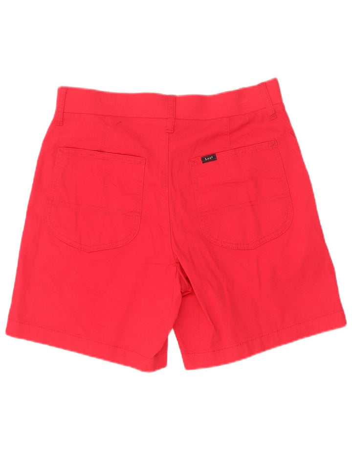 Lee Womens Chino Shorts US 6 Medium W30 Red Cotton
