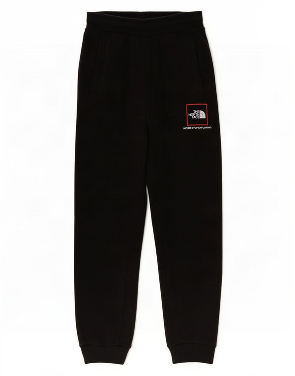 The North Face Boys Graphic Tracksuit Trousers Joggers 14-15 Years XL Black