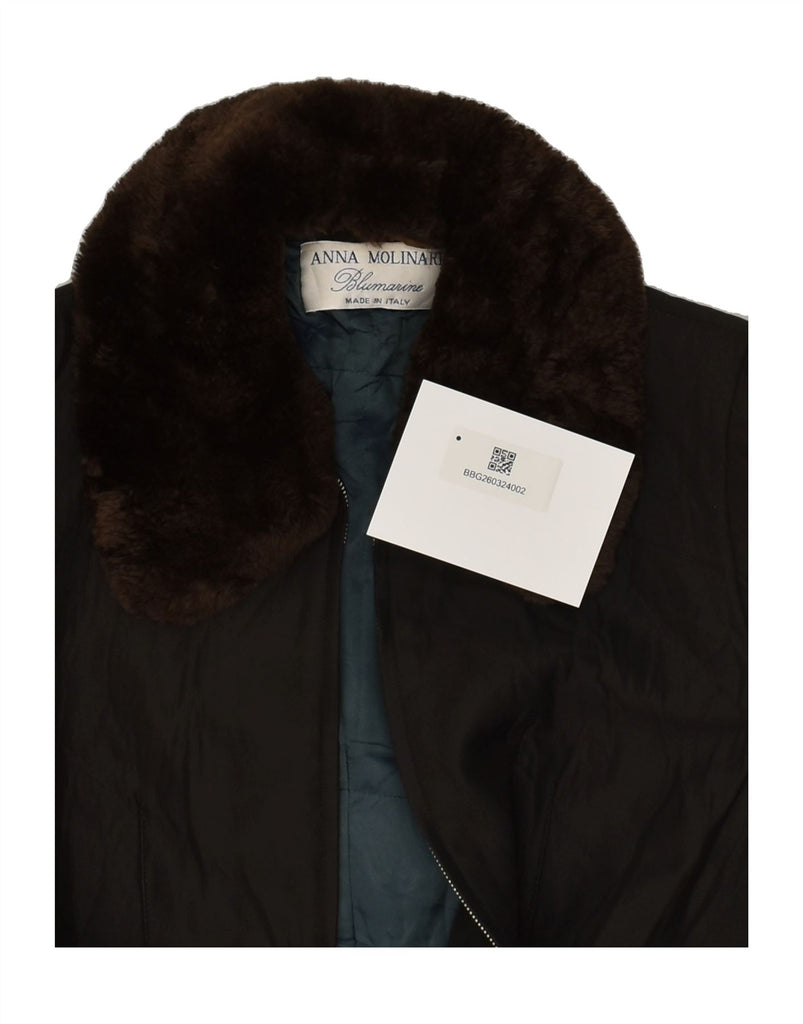 BLUMARINE Womens Windbreaker Jacket IT 42 Medium Black | Vintage Blumarine | Thrift | Second-Hand Blumarine | Used Clothing | Messina Hembry 