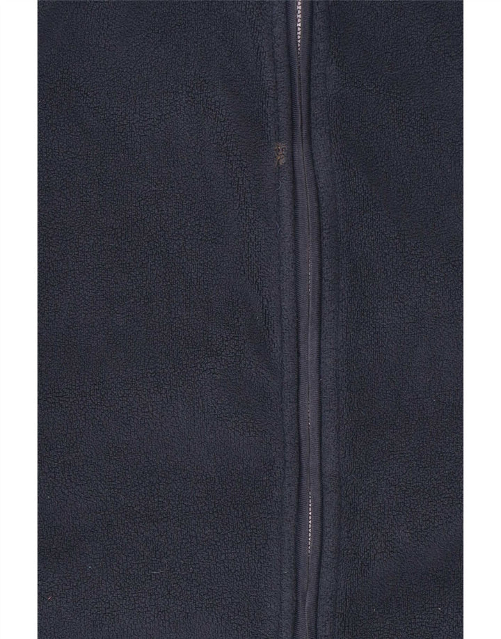 Weird Fish Womens Fleece Jacket UK 12 Medium Navy Blue Polyester