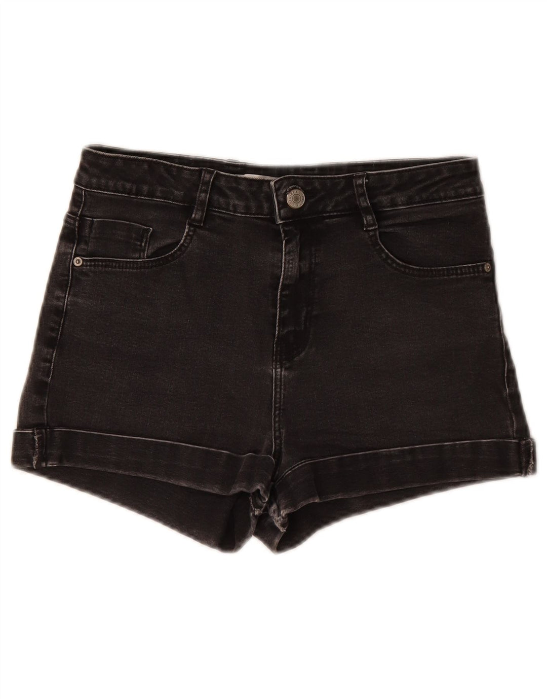 Zara Womens Denim Shorts EU 36 XS W26 Black
