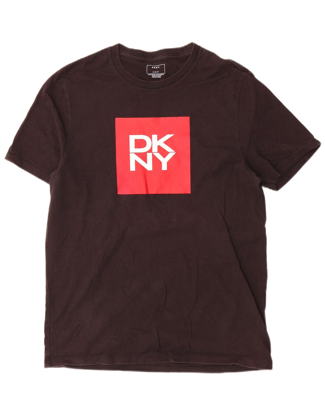 Dkny Mens Graphic T-Shirt Top Medium Black Cotton