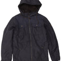 Jack & Jones Mens Hooded Utility Jacket UK 36 Small Navy Blue Polyester