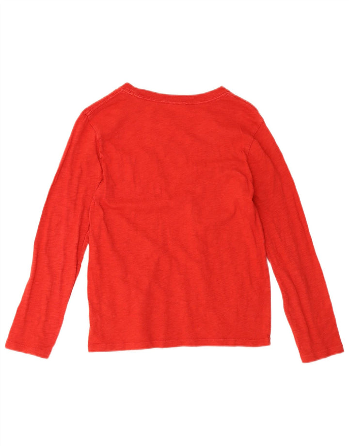 Gap Boys Graphic Top Long Sleeve 9-10 Years Small Red Cotton