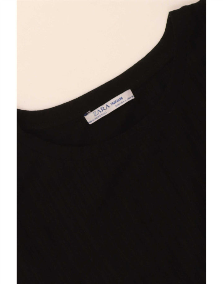 Zara Womens Trafaluc Blouse Top UK 16 Large Black