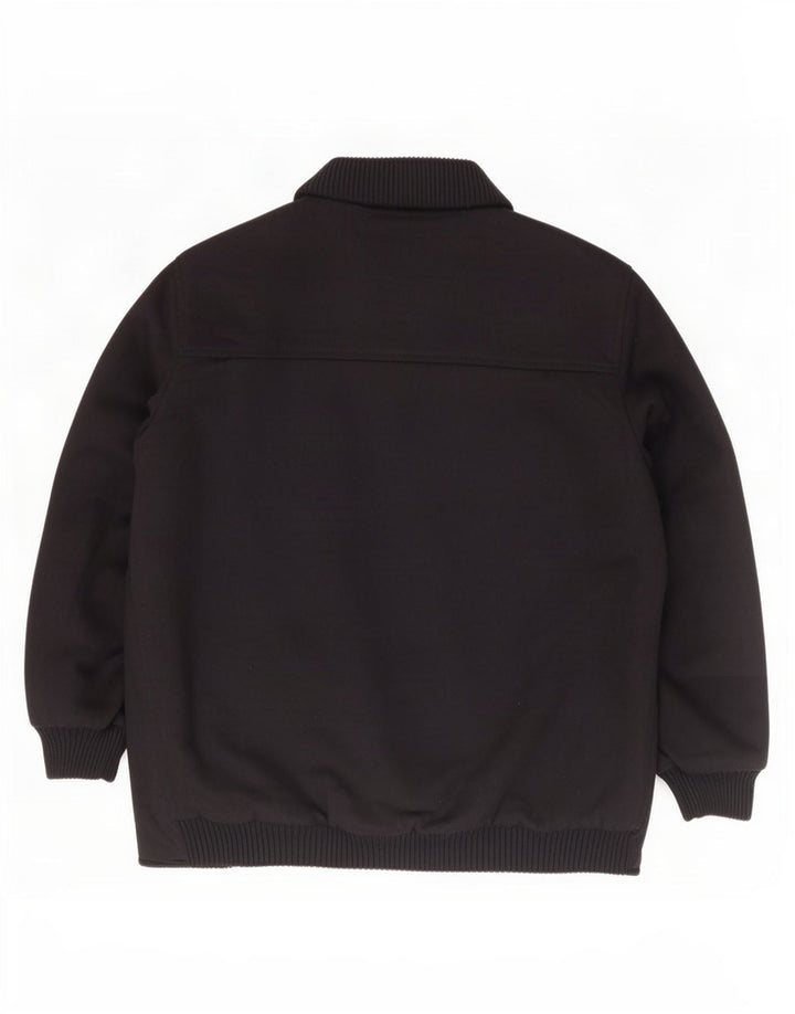 Merlet Mens Bomber Jacket IT 54 2XL Navy Blue Wool