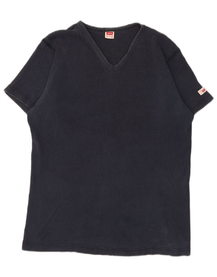 Levi's Womens T-Shirt Top XL Navy Blue Cotton