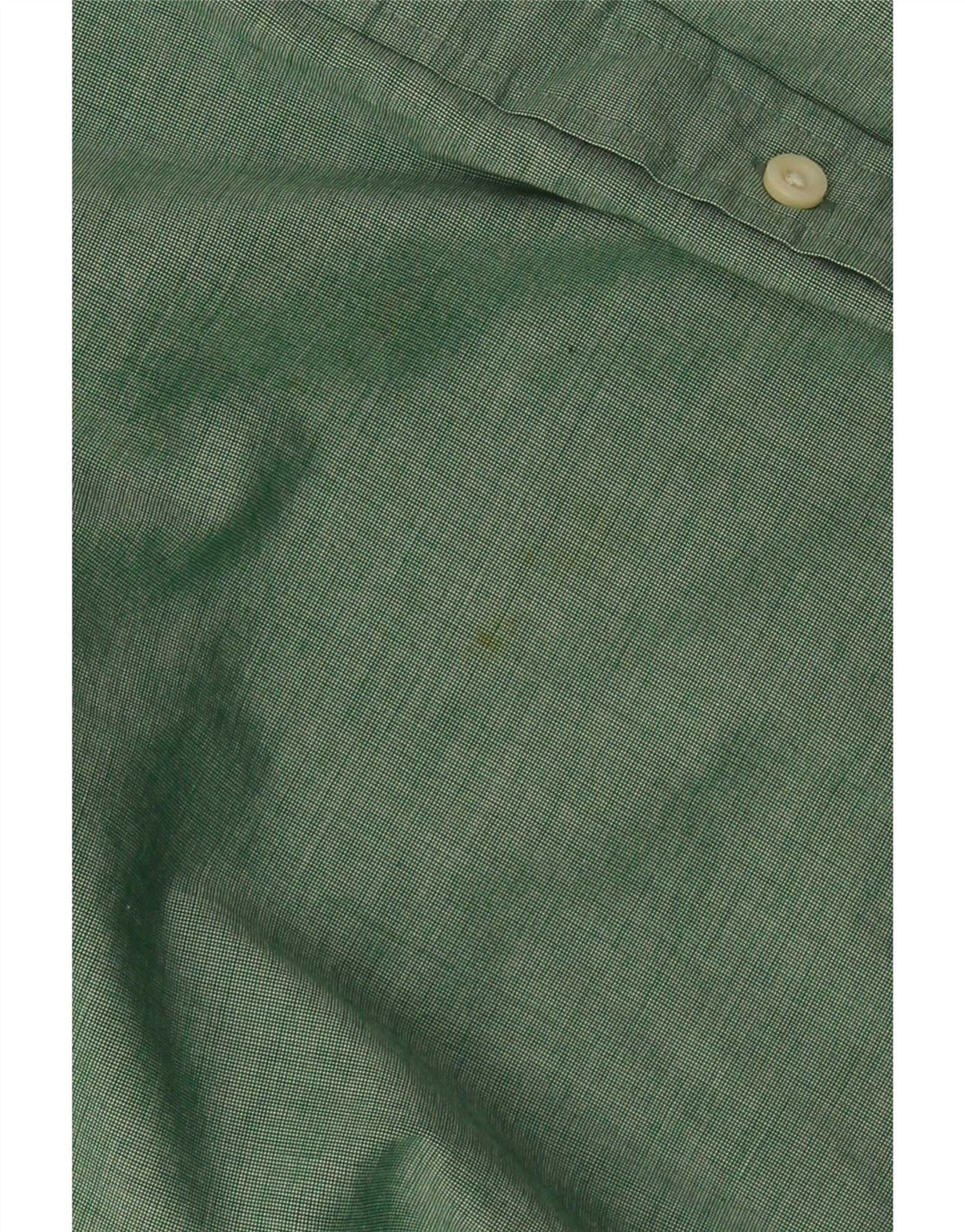 Tommy Hilfiger Mens Classic Fit Shirt Large Green Cotton