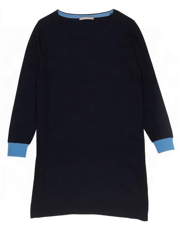 Marks & Spencer Womens Jumper Dress UK 20 2XL Navy Blue Colourblock