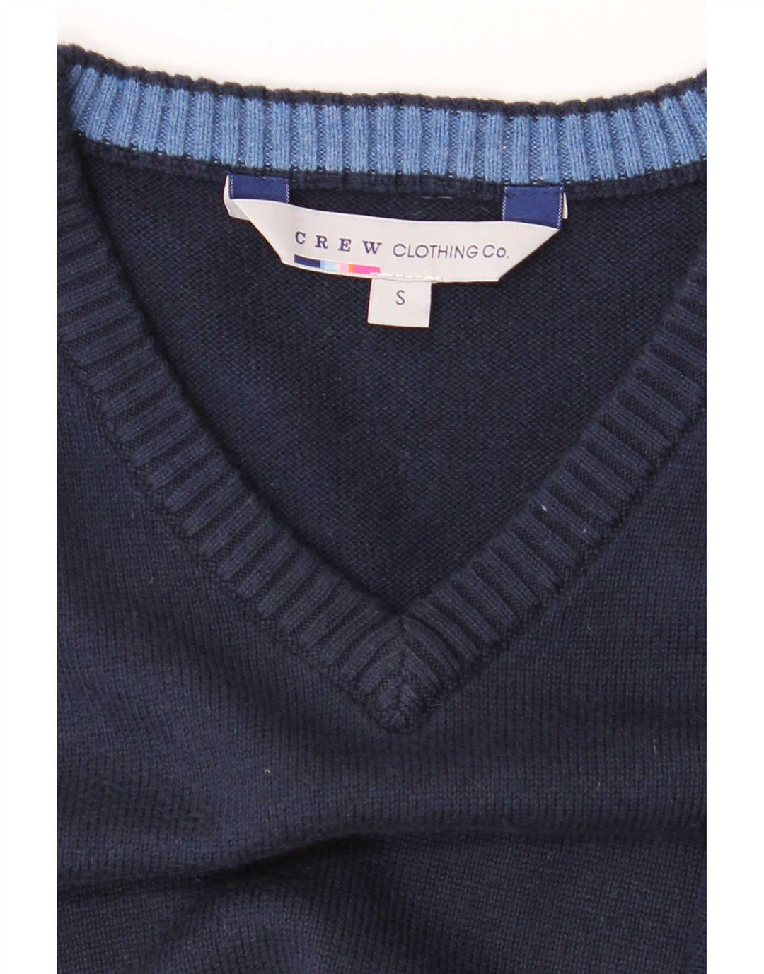 Crew Clothing Mens Vest Tank Top Small Navy Blue Cotton