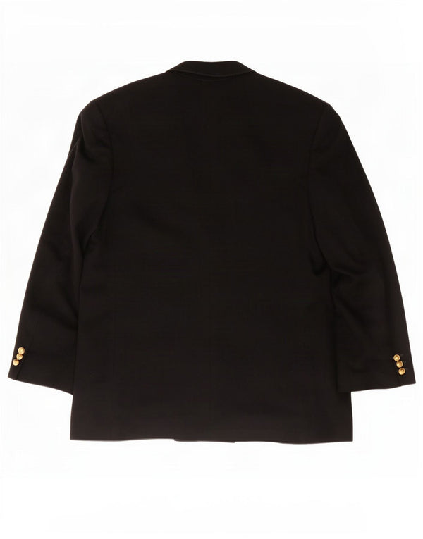 Norton & Wilson Womens Double Breasted Blazer Jacket UK 16 Large Black