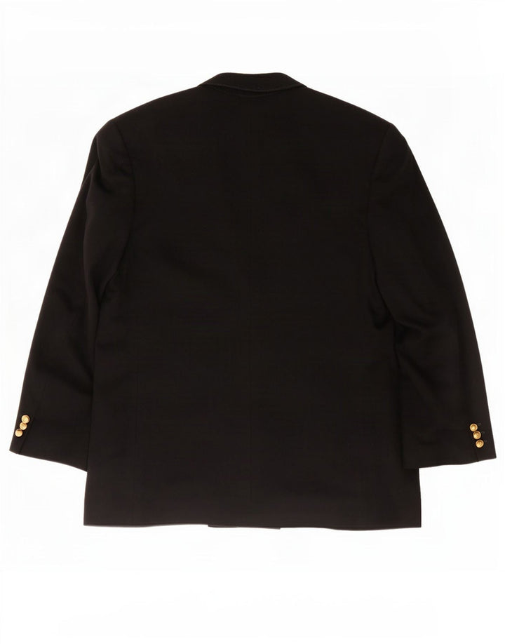 Norton & Wilson Womens Double Breasted Blazer Jacket UK 16 Large Black