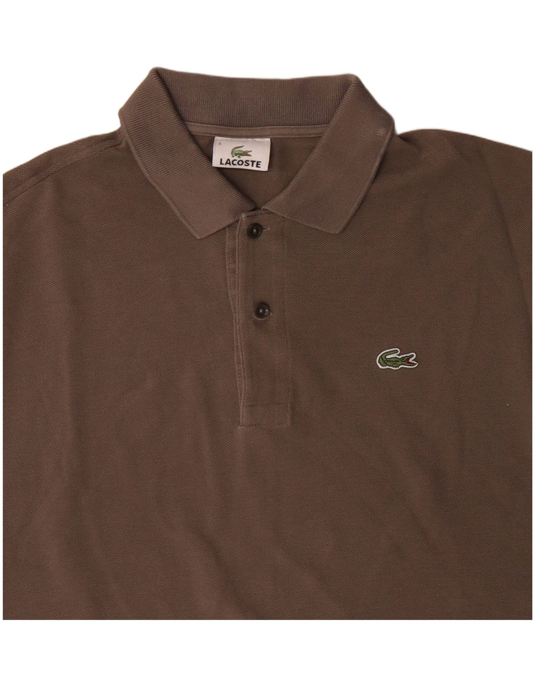 Lacoste Mens Polo Shirt Size 5 Large Brown Cotton