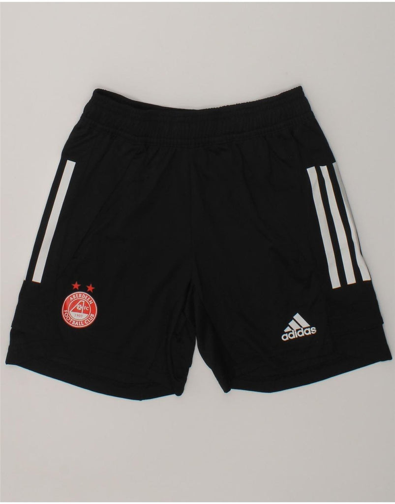 ADIDAS Boys Sport Shorts 9-10 Years Black Polyester | Vintage Adidas | Thrift | Second-Hand Adidas | Used Clothing | Messina Hembry 