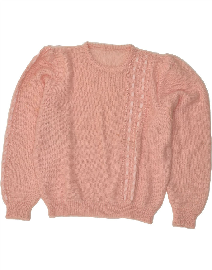 VINTAGE Womens Crew Neck Jumper Sweater UK 14 Large Pink | Vintage Vintage | Thrift | Second-Hand Vintage | Used Clothing | Messina Hembry 