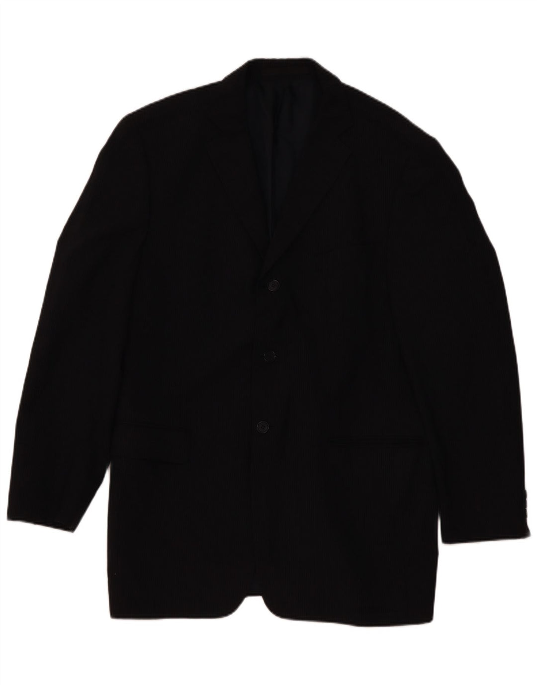 Marks & Spencer Mens Blazer Jacket UK 42 Large Navy Blue Striped Classic