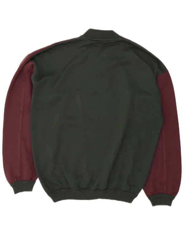 Vintage Mens Graphic Sweatshirt Jumper Large Multicoloured Colourblock