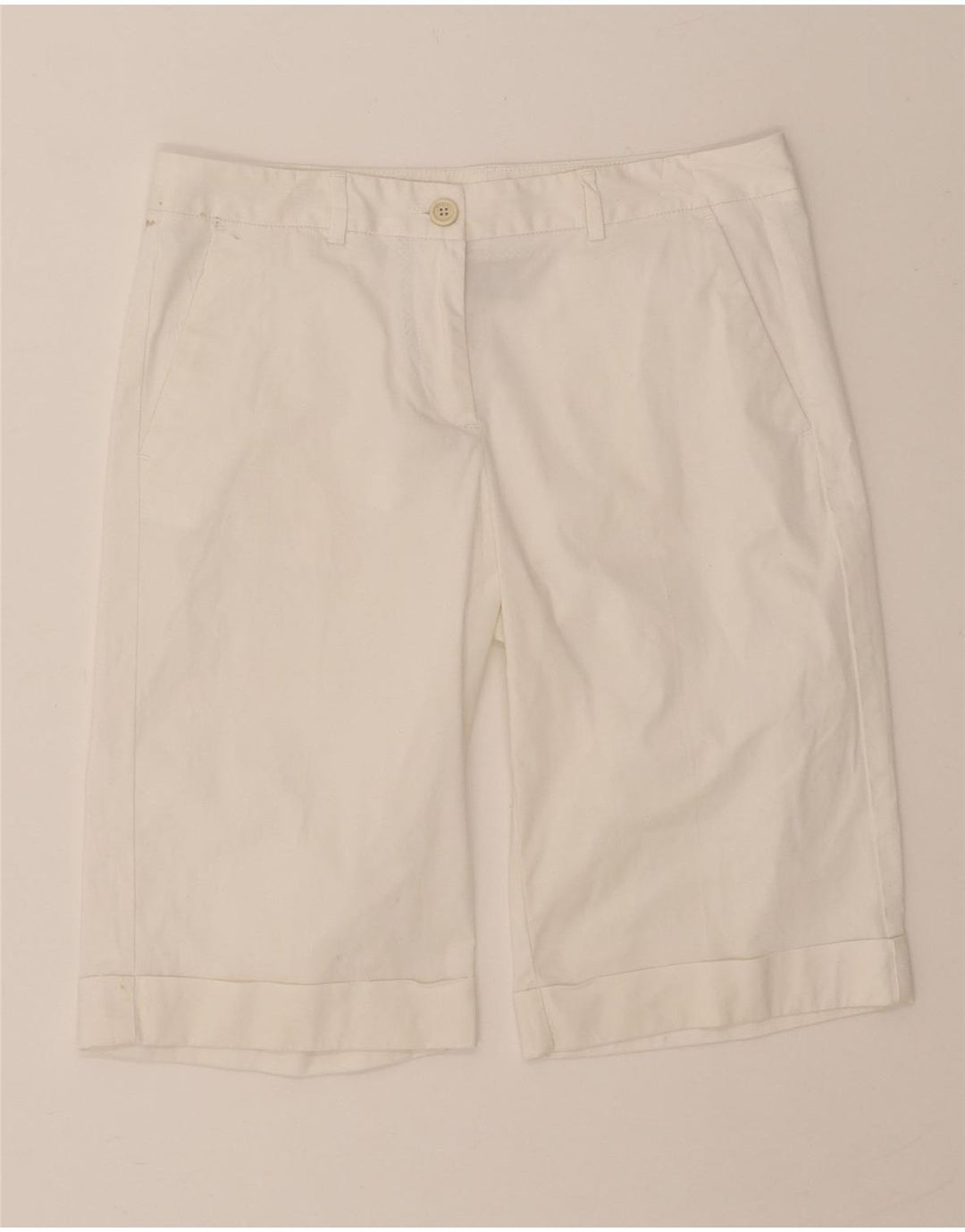 MARINA YACHTING Womens Chino Shorts IT 42 Medium W30 White Cotton Vintage Marina Yachting and Second-Hand Marina Yachting from Messina Hembry 
