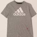 ADIDAS Boys Graphic T-Shirt Top 11-12 Years Grey Vintage Adidas and Second-Hand Adidas from Messina Hembry 