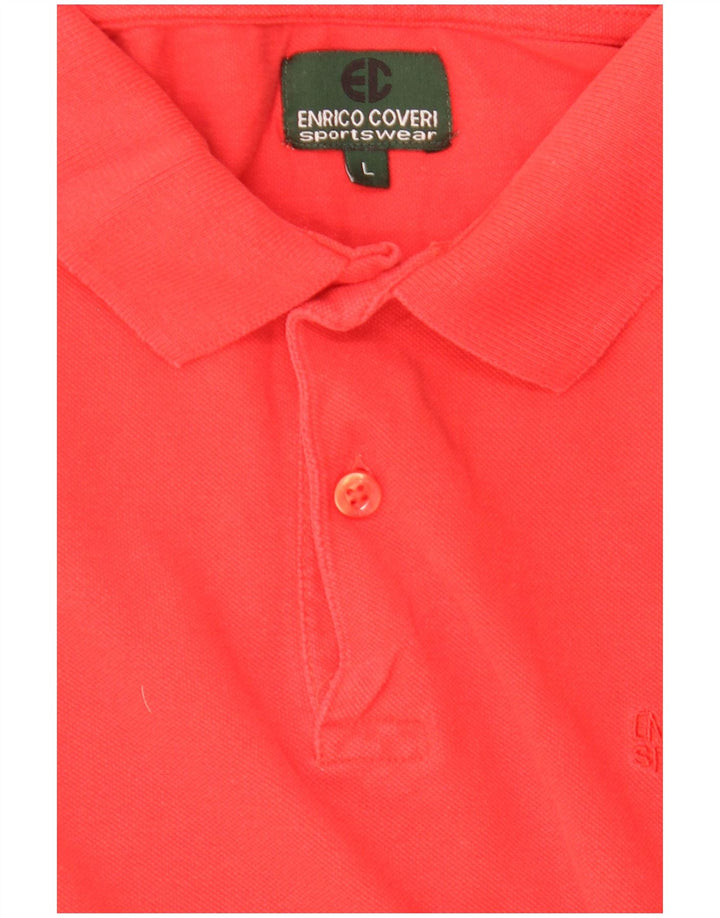 Enrico Coveri Mens Polo Shirt Large Red