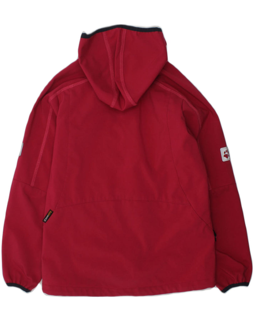 JACK WOLFSKIN Girls Hooded Windbreaker Jacket 11-12 Years Red Polyester | Vintage Jack Wolfskin | Thrift | Second-Hand Jack Wolfskin | Used Clothing | Messina Hembry 