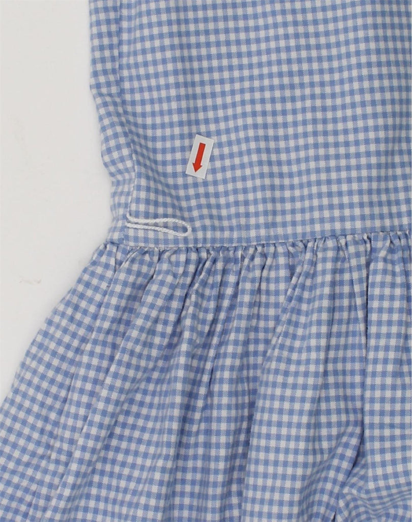 RALPH LAUREN Girls Short Sleeve Drop Waist Dress 11-12 Years Blue Check | Vintage Ralph Lauren | Thrift | Second-Hand Ralph Lauren | Used Clothing | Messina Hembry 