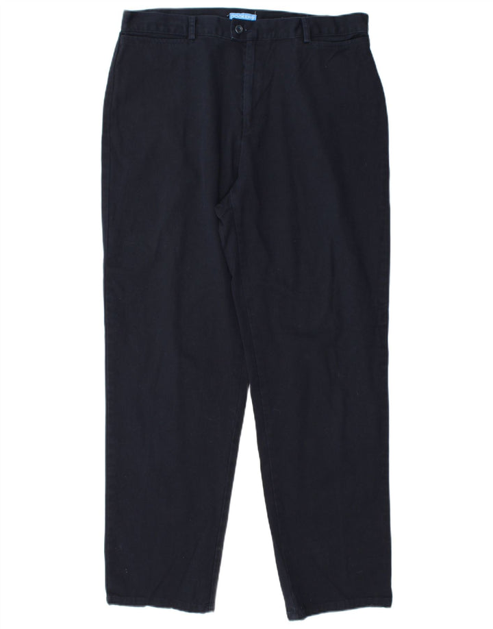 DOCKERS Womens High Waist Casual Trousers US 16 2XL W34 L30 Navy Blue