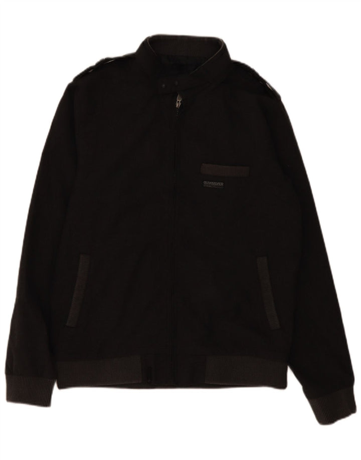 QUIKSILVER Mens Military Bomber Jacket UK 36 Small Grey Polyester