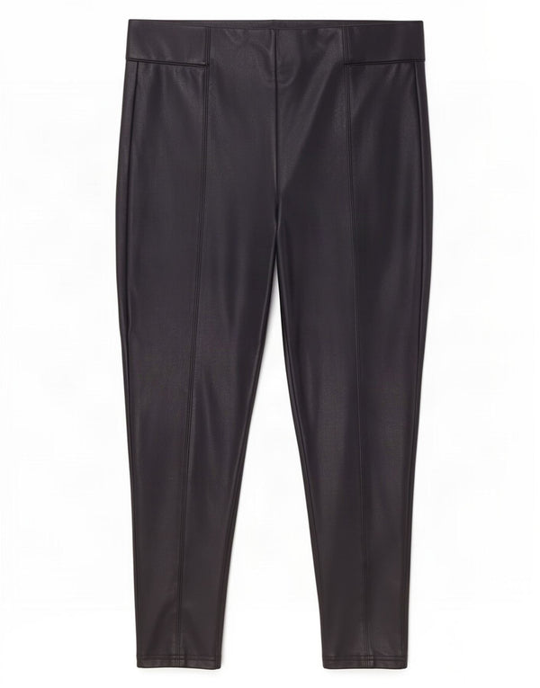 Marks & Spencer Womens Slim Casual Trousers UK 18 XL W36 L25 Navy Blue
