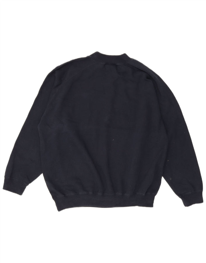 Puma Womens Graphic Sweatshirt Jumper UK 16 Large Navy Blue