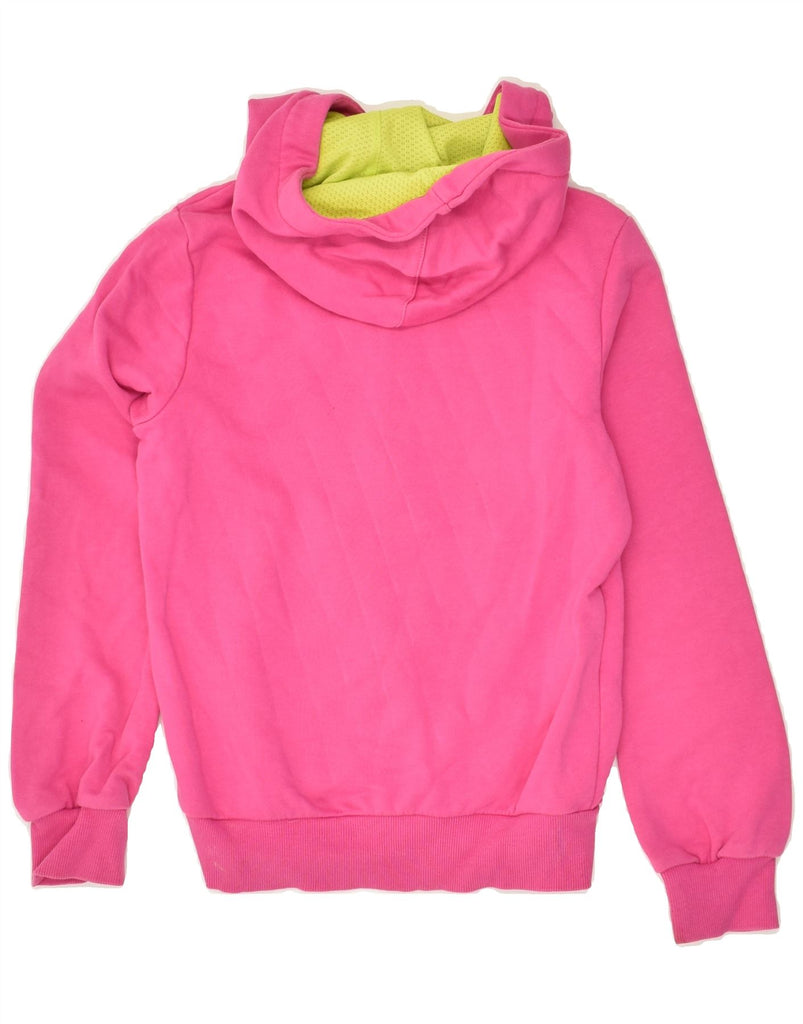 PUMA Girls Zip Hoodie Sweater 9-10 Years Pink Cotton | Vintage Puma | Thrift | Second-Hand Puma | Used Clothing | Messina Hembry 