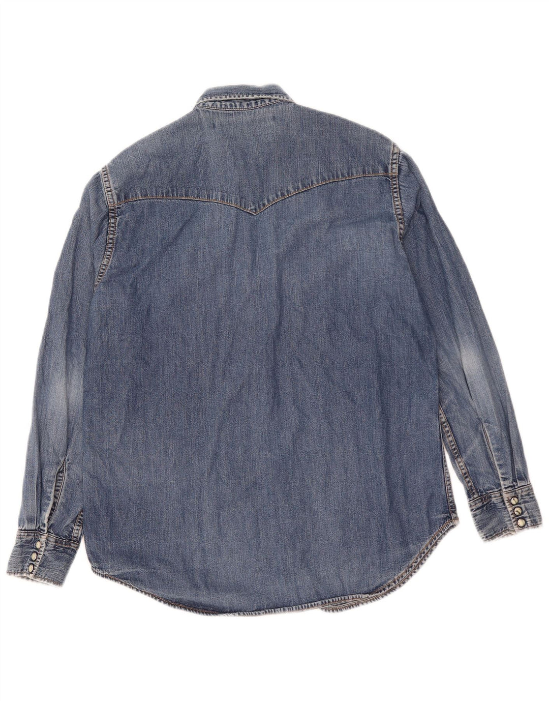 Lee Mens Denim Shirt Medium Blue Cotton
