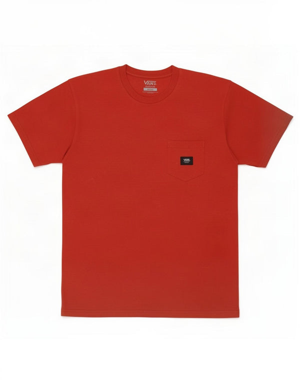 Vans Mens Classic Fit Graphic T-Shirt Top Medium Red Cotton