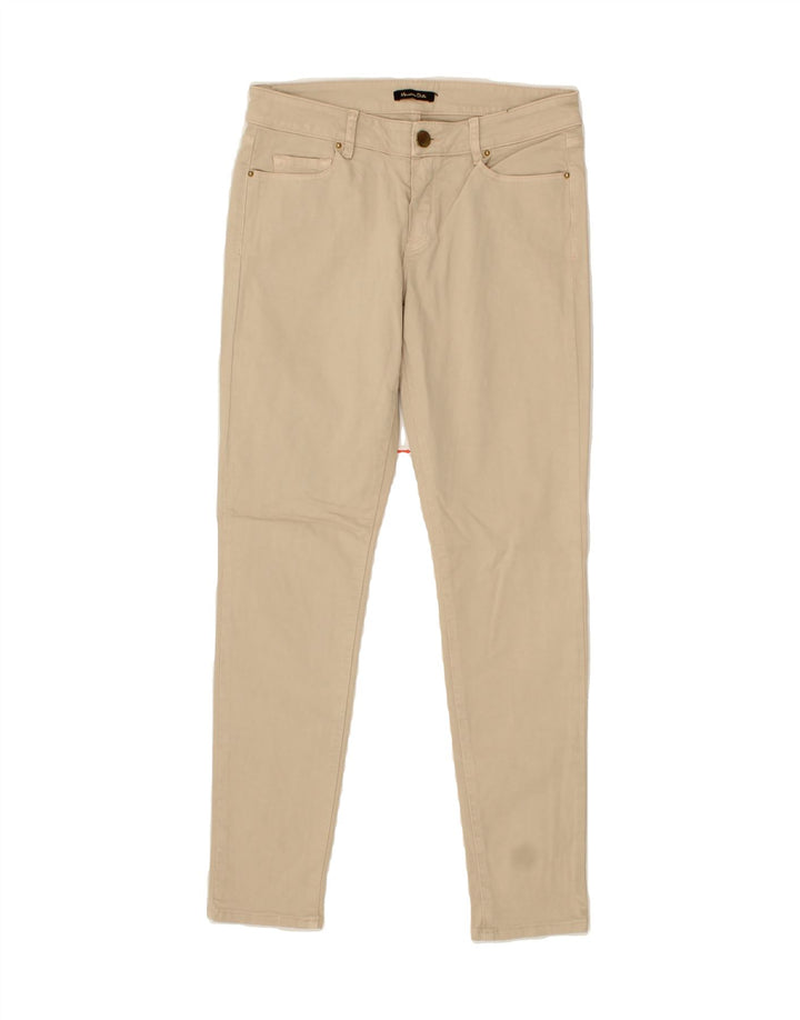 MASSIMO DUTTI Womens Slim Casual Trousers W28 L28 Beige Vintage Massimo Dutti and Second-Hand Massimo Dutti from Messina Hembry 